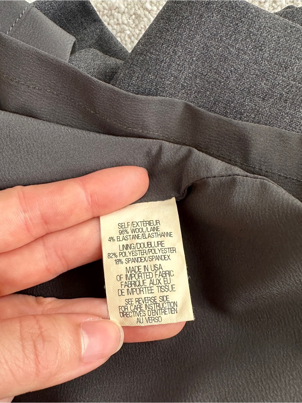 Theory Wool Boatneck Sheath Dress in Gray - Picture 5 of 5